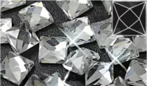 41032 Crystal 001  (6*6 mm)  горячей фиксации квадрат (9 граней)