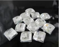 41040 Crystal 001 (10*10 mm)  горячей фиксации квадрат (25 граней)